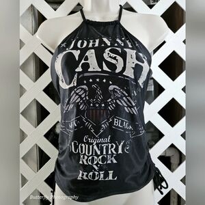 Johnny Cash Swim Top Sz M/L